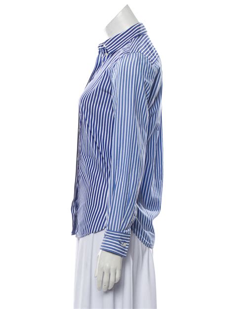 celine striped button down|Celine Tops .